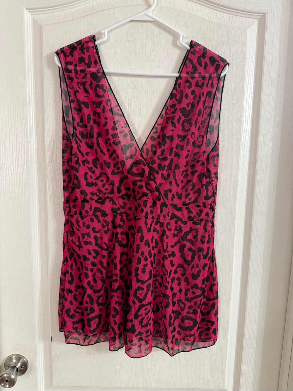 Unbranded Women’s Animal Print Sheer Tank Top Sz 2X. MY-53